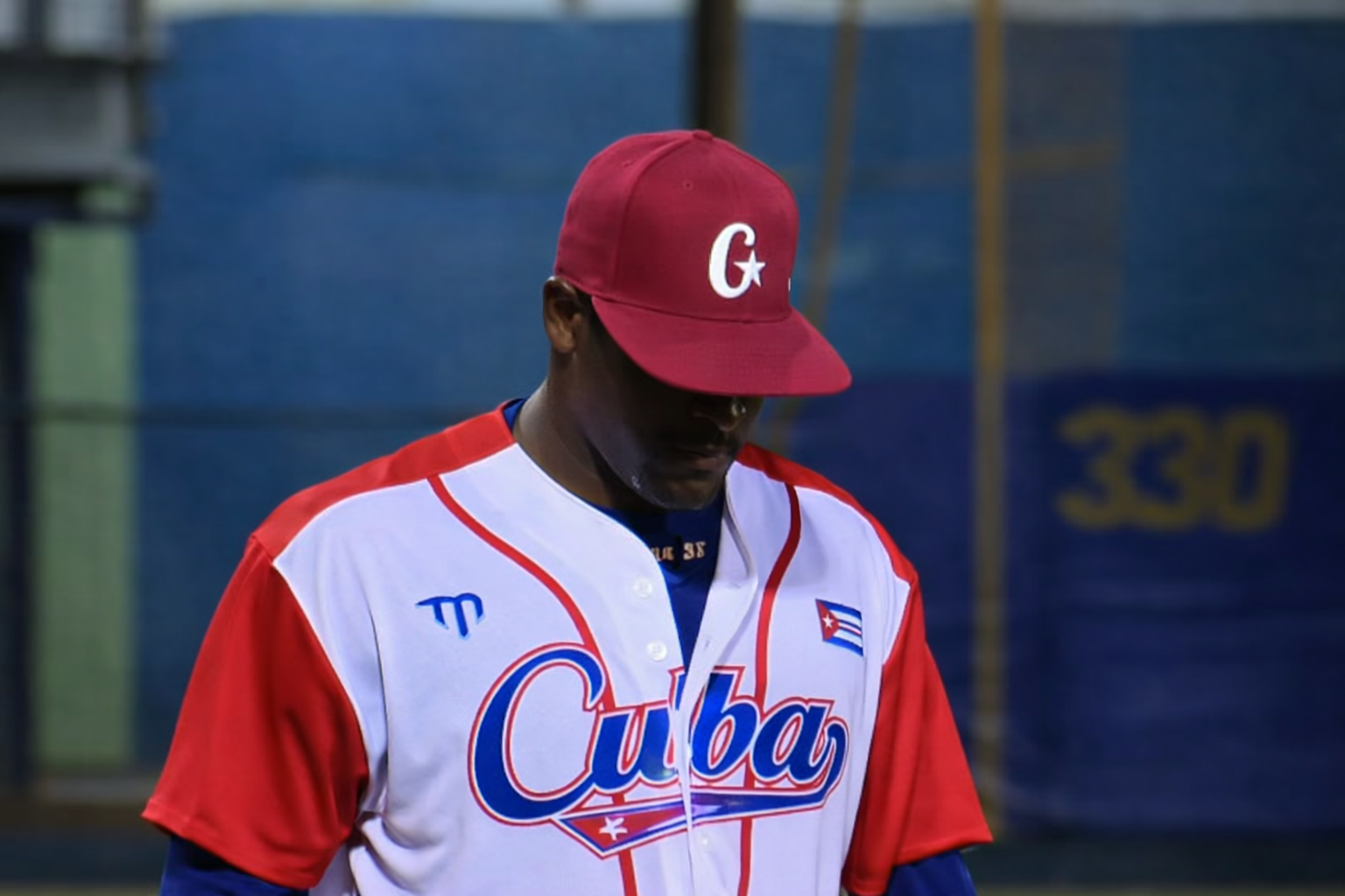 Yoennis Yera salió derrotado en su primera apertura de la serie ante Nicaragua. (Foto: Canal 13 Nicaragua) 
