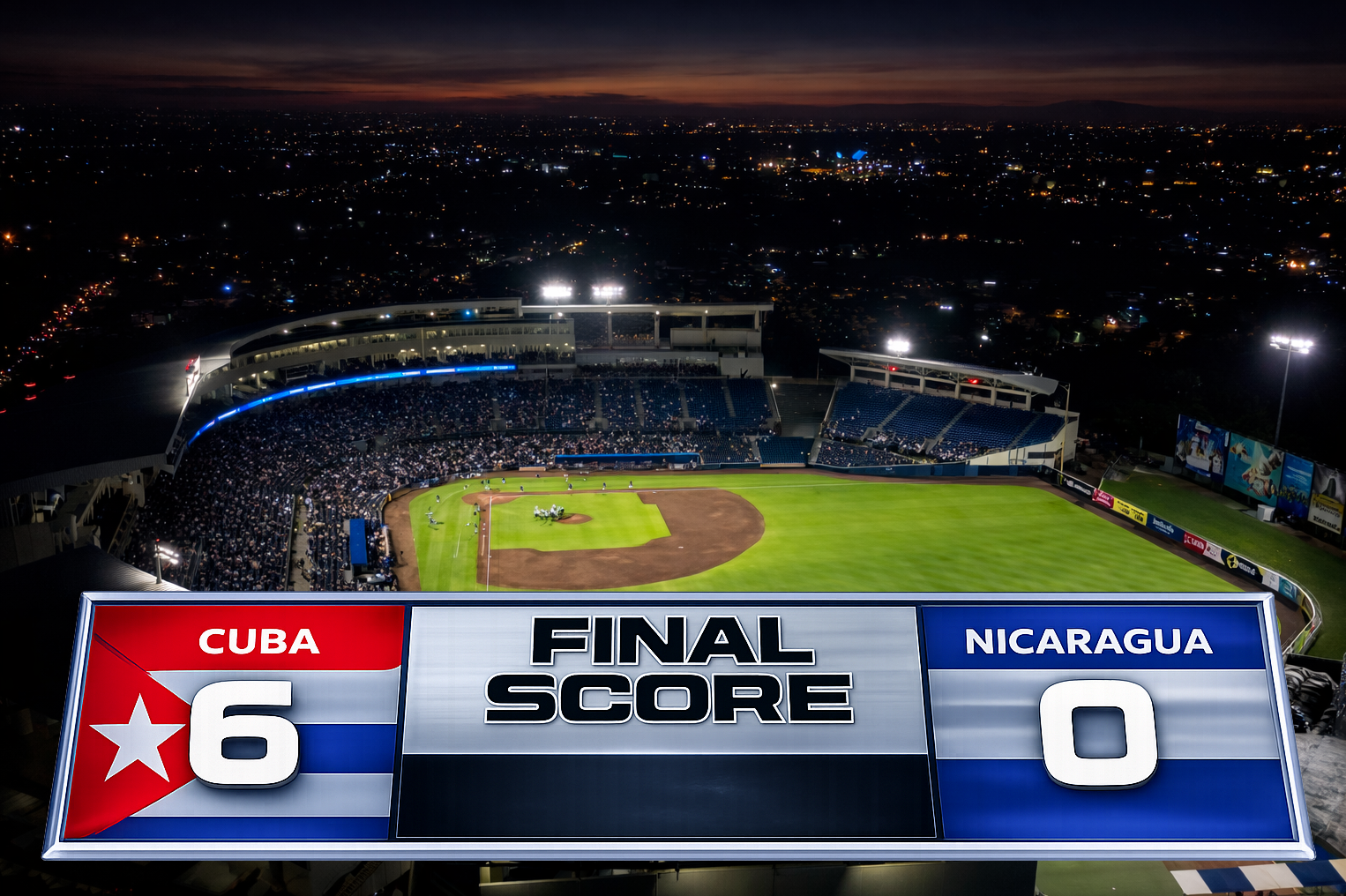 Serie Internacional | Cuba asegura la serie en Managua con blanqueada 6-0 sobre Nicaragua